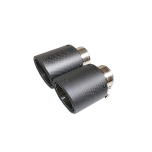 <span class=keywords><strong>Punta</strong></span> <span class=keywords><strong>de</strong></span> Escape <span class=keywords><strong>de</strong></span> Carbono Enrollado Resistente a Altas Temperaturas, Entrada <span class=keywords><strong>de</strong></span> 2.5 Pulgadas y Salida <span class=keywords><strong>de</strong></span> 4 Pulgadas, Negro Brillante Individual, para Mejora del Escape del Automóvil - Product Image 5