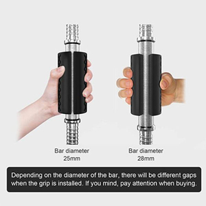 Custom Logo attrezzature per il Fitness Anti Slip ginnastica manubrio in Silicone impugnatura impugnatura per sollevamento pesi in Silicone - Product Image 4