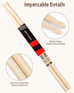 Venta al por Mayor de Baquetas de Batería 5A 5B de Madera para Adultos, Accesorios para Instrumentos Musicales, Calidad Igual a Vic Firth - Product Image 2