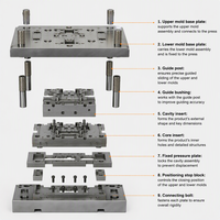 Matrice de formage de plaque limiteur de position pour compresseur de climatisation, pièce de climatiseur, moule d'emboutissage, outillage OEM