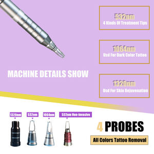 Système Pico multi-longueurs d'onde professionnel, 4 embouts <span class=keywords><strong>pour</strong></span> l'élimination des tatouages, la correction des sourcils, le raffinage des pores et l'éclaircissement, utilisation en salon - Product Image 3