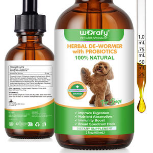 Worafy tetesan cair Herbal untuk anjing, 60ml meningkatkan kekebalan alami Detox kesehatan anjing - Product Image 3