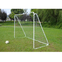 Filet de but de football en tube d'acier pliable portable SPT 7ft x 5ft avec équipement de cour de poteau