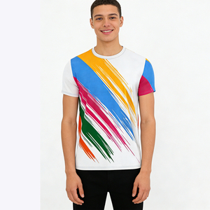 T-shirts en polyester à séchage rapide et anti-humidité, imprimés sur mesure, unisexes, pour événements de marathon, course à pied, sports, t-shirts en mesh - Product Image 5