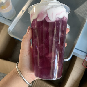 Crème fouettée Top simulé <span class=keywords><strong>Fanta</strong></span> raisin aromatisé Soda boisson glaçons bulle thé citron boutique commande affichage accessoire échantillon lait modèle - Product Image 6