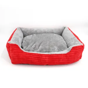 Cama para animais de estimação macia, cama confortável de pelúcia para cachorros e gatos de estimação lavável, itens para animais de estimação