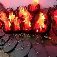 Simulation électronique led géante sur mesure lampe à flamme de fête de feu de joie étanche super-grande grande lampe de brasero