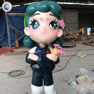 Tùy chỉnh sợi thủy tinh nhựa điêu khắc dunker phim hoạt hình hình ảnh 3D nghệ thuật thiết kế nghệ thuật - Product Image 3