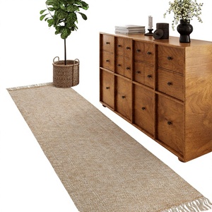Machine <b>Washable</b> Braided Polyester Luxury Soft <b>Runner</b> Rugs with Geometric Pattern 3D Velvet Carpet - Product Image 3
