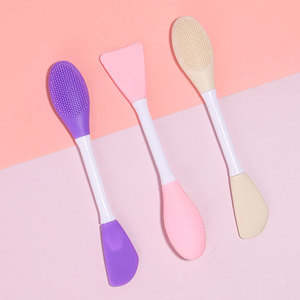 Nouvelle Arrivée Pinceau Masque en Silicone Double Tête Applicateur Cosmétique Outil Beauté DIY pour Masque Facial en Argile Pinceau de Maquillage Visage en Silicone - Product Image 1