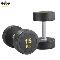 Haltère Commercial Ajustable en Fonte à Tête Ronde Personnalisable - 25 Kilogrammes - Salle de Fitness - Pilates Musculation Petit Poids