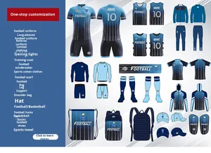 Maillot de <span class=keywords><strong>football</strong></span> personnalisable à manches courtes pour homme, uniforme d'entraînement sportif intégral à séchage rapide, vêtements de <span class=keywords><strong>football</strong></span> - Product Image 6