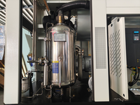 Compresseur d'air rotatif à vis industriel Airking 75HP 55KW 9,0-10,0m3/min 8bar sans huile, à faible bruit, avec moteur et groupe motopropulseur