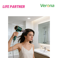 Sèche-cheveux professionnel Verona Ionic à séchage rapide avec plusieurs réglages de chaleur Chine