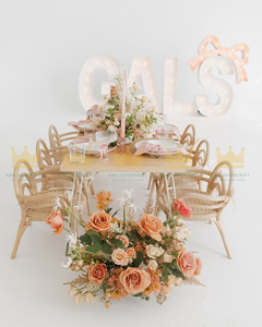 Silla Infantil de Ratán Moderna Hecha a Mano de Lujo con Características de Seguridad para Decoración de Fiestas de Cumpleaños, Accesorios de Fotografía, Muebles para Eventos - Product Image 6