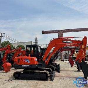 5,5 toneladas usado DOOSAN DH55 95% nuevo Original con EPA CE agrícola usado 5,5 toneladas excavadora Doosan55 excavadora de segunda mano - Product Image 1