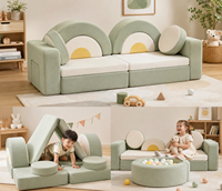 12 Pièces Blocs de Jeu Modulaires Souples pour Enfants et Tout-petits, pour la Construction de Forts, la Chambre d'Enfant, la Salle de Jeu, l'Escalade et comme Canapé