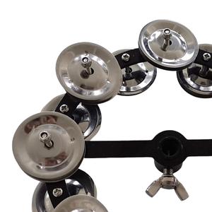 Hi Hat tamburello Mini 6/8/10 pollici ritmo di musica tamburello con doppia fila a mano campane per Ensemble - Product Image 4