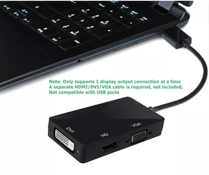 Bajeal 4K 1080P displayport a hd/dvi/vga adaptador dp 3 en 1 dp a vga adaptador - Product Image 3