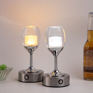 Lámpara de Mesa Moderna de Acero Inoxidable con LED, Recargable por USB de 5V, Control Táctil, Luz Ambiental Regulable para el Hogar - Product Image 5