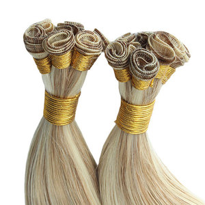 Ekstensi Rambut Manusia Rusia Tipis Tak Terlihat Genius Weft 100% Rambut Manusia Double Drawn Volume Genius Weft - Product Image 3