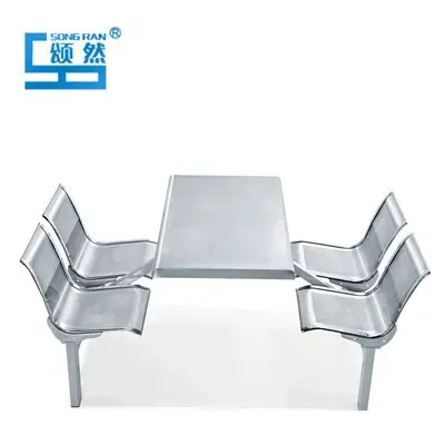 2022 스테인리스 식탁 디자인 모형 식탁 4 좌석
