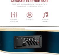 Huasheng OEM Top Instruments de musique professionnels 6 cordes guitare acoustique bleue pour étudiant adulte débutant