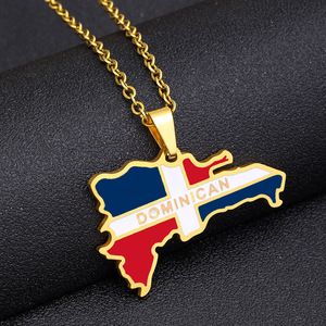 Collier tendance en acier inoxydable plaqué or 18 carats de haute qualité avec pierre naturelle, cadeau pour femme, style dominicain, vente en gros - Product Image 5