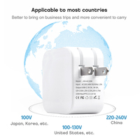 Téléphone portable US 35W GaN Type C double port PD3.0 petite prise pliable chargeur rapide pour Xiaomi Redmi iphone 14