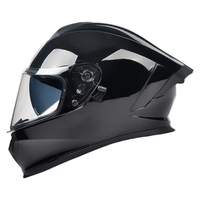 Casques de moto intégraux en gros d'usine, conception personnalisée d'usine avec doublure confortable en ABS et casque de vélo à double visière