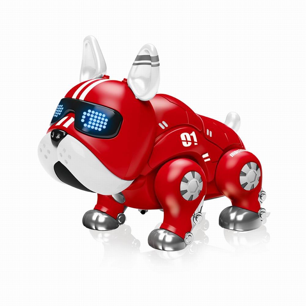 2022ウォーキングとダンスブルドッグおもちゃ犬ロボット照明付き