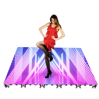 Écran LED facile à installer rapidement pour piste de danse P4.81 Panneau d'écran de carrelage vidéo interactif pour discothèque, boîte de nuit, fête, mariage