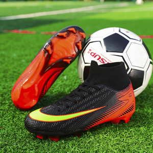 Scarpe da Calcio Alte e Medie, Scarpini da Calcio e Futsal FG HG AG TF, Suola Piatta, in Pelle PU e Tessuto Elasticizzato, per Sport di Squadra, Uomo e Donna - Product Image 5