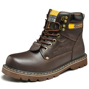Groothandel Heren Lederen Neus Pet Werklaarzen Winter Outdoor Wandelen Veiligheidsschoenen Met Rubber Voor De Bouw - Product Image 3