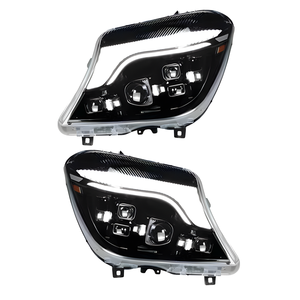 Pour Mercedes Benz Sprinter W906 2014-2018 Facelift, ensemble de phares avant à LED avec lentille de projecteur quadruple Bi-LED et animation séquentielle - Product Image 1