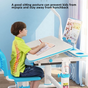 Có thể điều chỉnh chiều cao học sinh viết nghiên cứu bàn Bàn và ghế đặt cho trẻ em trẻ em trai cô gái - Product Image 2
