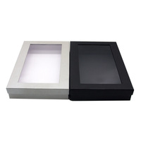 Scatole Regalo in Carta con Coperchio Trasparente in Plastica, Confezioni con Finestra in PVC per Imballaggio di Biancheria Intima, Vestiti, Sciarpe e Magliette