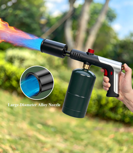 Chalumeau de cuisine professionnel puissant au propane pour saisir les steaks, allume-charbon pour gril et feu de camp - Product Image 1