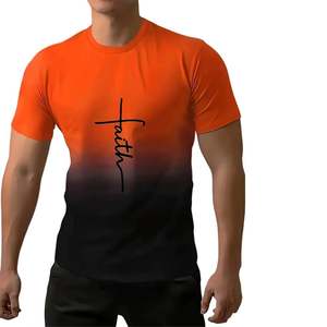 Hot Sale Men's T-<b>Shirt</b> Gradient 3D Printed Crew Neck <b>Short</b> <b>Sleeve</b> Street Hip Hop <b>Shirt</b> Oversized T-<b>Shirts</b> Menswear - Product Image 2