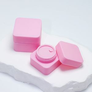 Cosmetic <b>Plastic</b> Face Hand Skincare Cream <b>Container</b> <b>Plastic</b> 5g 10g 20g 30g 50g <b>square</b> pink pp Jar Cream - Product Image 3