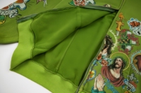 Sweat-shirts à capuche zippés pour hommes, qualité supérieure, imprimé vintage Jésus, « Nous sommes les justes », vente en gros du fabricant