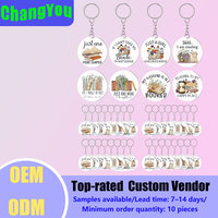 Nouveau Porte-clés Pendentif Sac d'école Personnalisable en Acrylique Haute Transparence Durable, Bijou Ailes d'Ange, Poupée, Animal, Style Européen