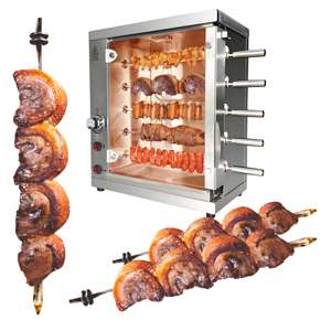 Macchina per Pollo Arrosto in Acciaio Inox, <span class=keywords><strong>Girarrosto</strong></span> a Gas per Kebab e BBQ, Attrezzatura per Ristoranti - Product Image 4
