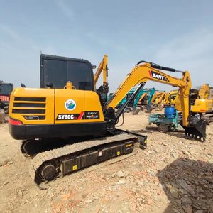 Chinese Brand Sany Sy60c Digger Second Hand Construction Machinery Sany 60 <b>Small</b> 6 Tons Used Excavator for Sale - Product Image 1