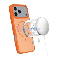 Coque de téléphone magnétique fine anti-traces de doigts antichoc en TPU+PC, finition mate douce de qualité supérieure, faible MOQ pour iPhone 17 Pro Max Samsung S25
