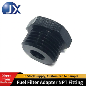 Conector de rosca de filtro de acero de alta resistencia 1/2-28 a 3/4NPT, adaptador universal para intercambio de motor de automóvil JXSS011D2 - Product Image 6