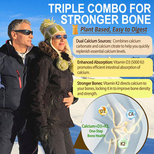 Halal Factory Vitamin Gummies OEM Suplementos <span class=keywords><strong>de</strong></span> calcio <span class=keywords><strong>para</strong></span> mujeres Gummies Altura Calcio Absorción Chews Vitamina D3 - Product Image 4