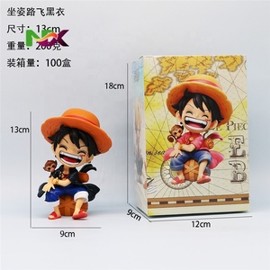 Figurine <span class=keywords><strong>One</strong></span> <span class=keywords><strong>Piece</strong></span> en position assise, version Q, Luffy <span class=keywords><strong>Zoro</strong></span> Sanzi, décoration de voiture - Product Image 4