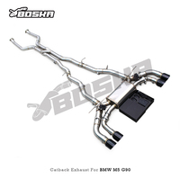 Échappement Catback Valvetronic Z-pipe pour BMW M5 M6 G90 G99 S68 4.4TT 2024-2025 Boska SS304L OPF Son agressif
