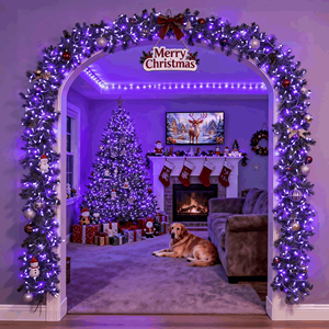 Guirlandes lumineuses LED violettes YN, à brancher, homologuées ETL, étanches IP44, pour Halloween, Noël, patio, <span class=keywords><strong>chambre</strong></span>, décoration de fête - Product Image 5